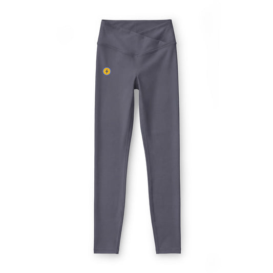 Sunflower Mini Accent Leggings — Women's Luxe High-Waist Activewear