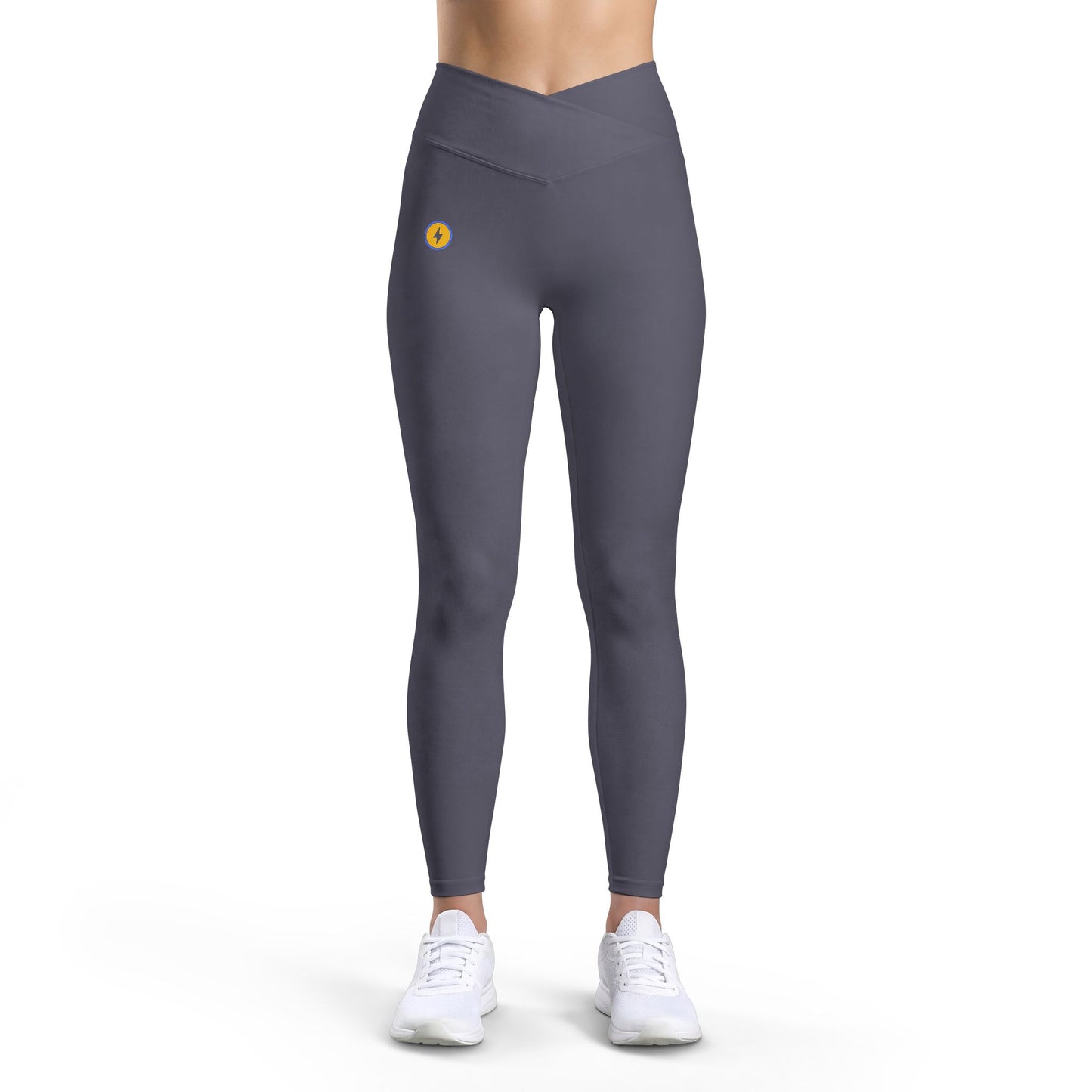 Sunflower Mini Accent Leggings — Women's Luxe High-Waist Activewear