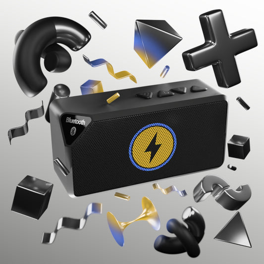 Bluetooth Speaker with Lightning Bolt Emblem