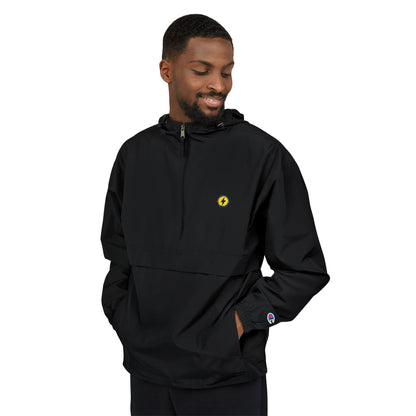 Champion Packable Anorak Jacket — Small Yellow Flower Crest
