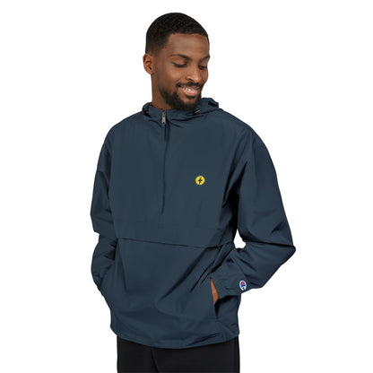 Champion Packable Anorak Jacket — Small Yellow Flower Crest