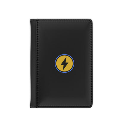Lightning Bolt Passport Cover — Leather Travel Passport Holder