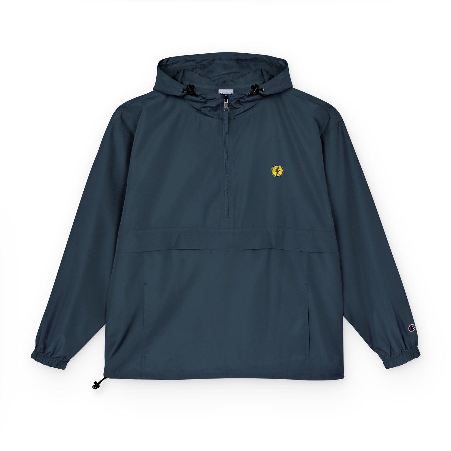 Champion Packable Anorak Jacket — Small Yellow Flower Crest