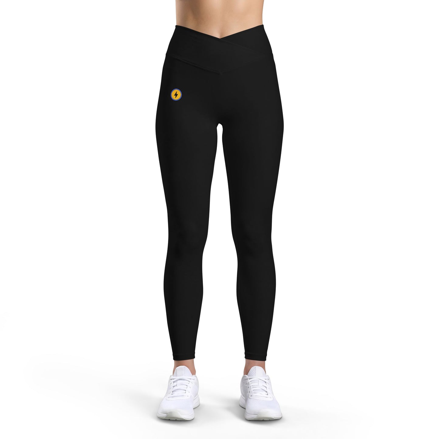 Sunflower Mini Accent Leggings — Women's Luxe High-Waist Activewear