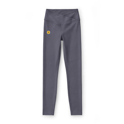Sunflower Mini Accent Leggings — Women's Luxe High-Waist Activewear