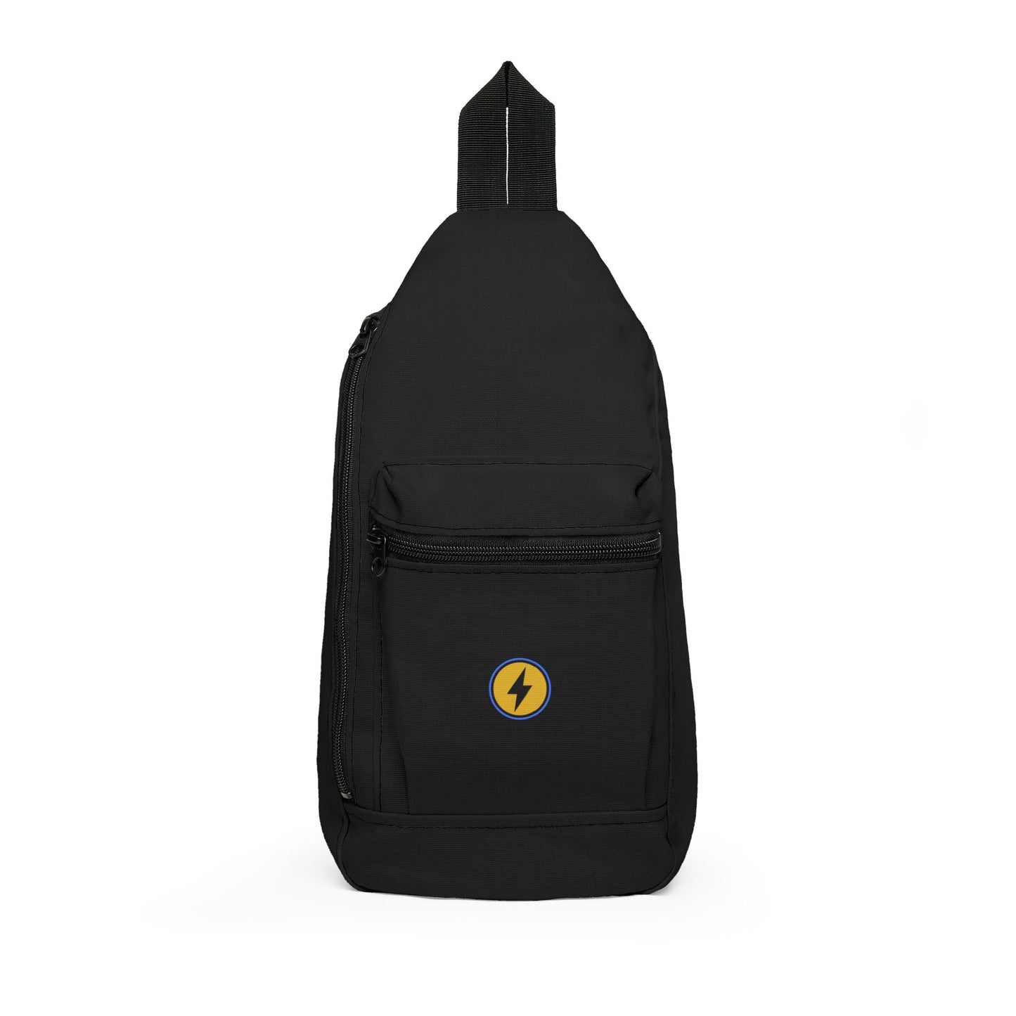 Electric Bolt Sling Bag – Compact Crossbody Daypack with Lightning Logo