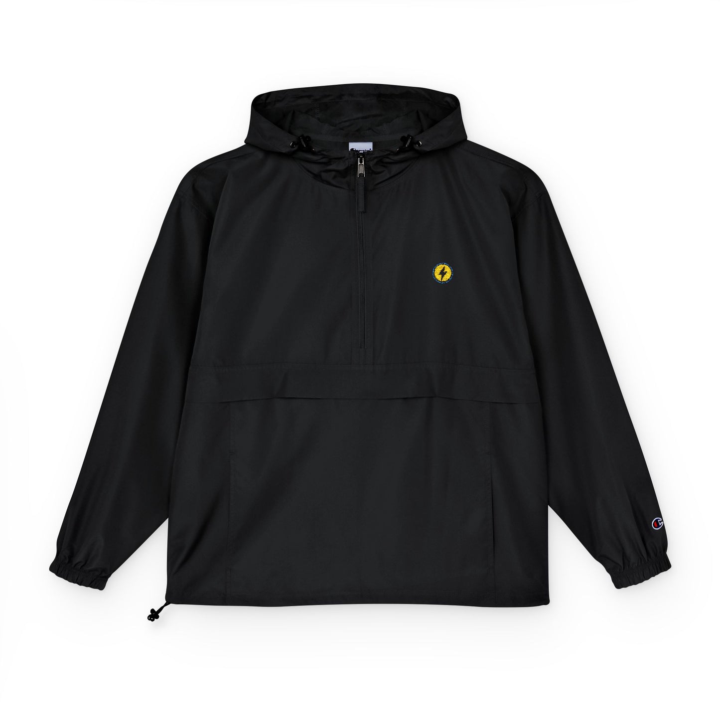 Champion Packable Anorak Jacket — Small Yellow Flower Crest