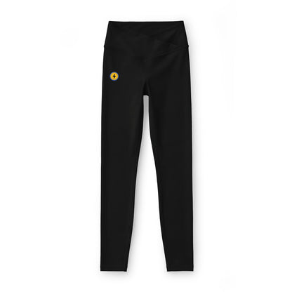 Sunflower Mini Accent Leggings — Women's Luxe High-Waist Activewear